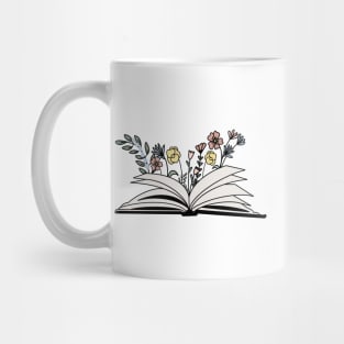 Book with flowers Mug